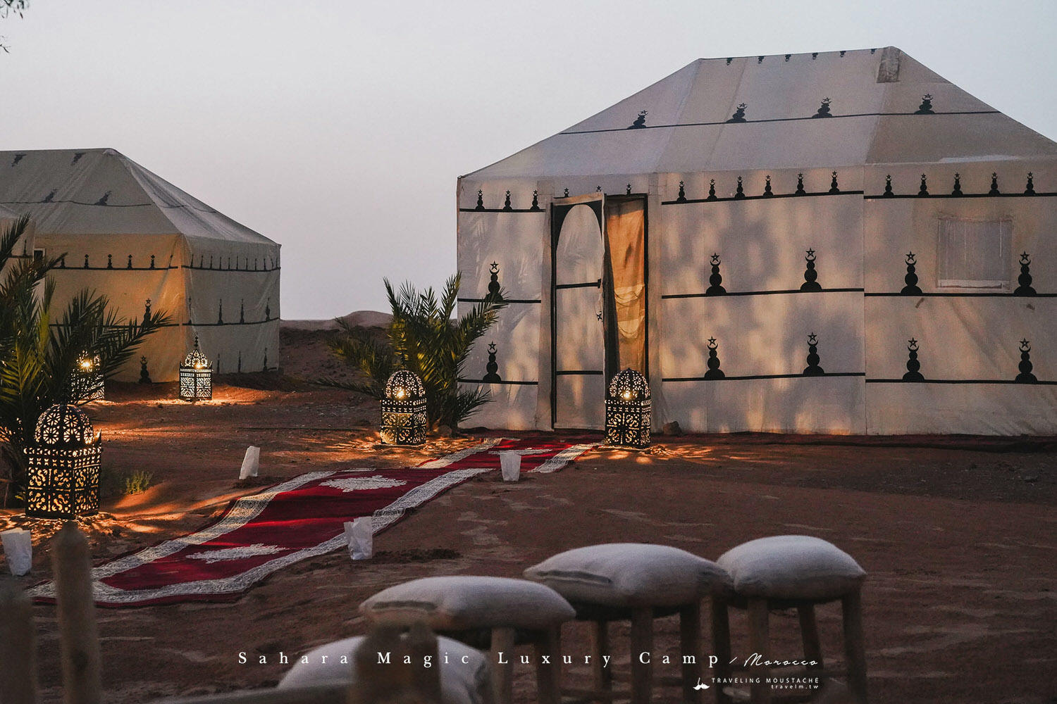 摩洛哥住宿|Sahara Magic Luxury Camp 撒哈拉魔力奢華帳篷營區,沙漠、星夜、日落駱駝,極致浪漫的摩洛哥旅宿體驗 - 第15張圖