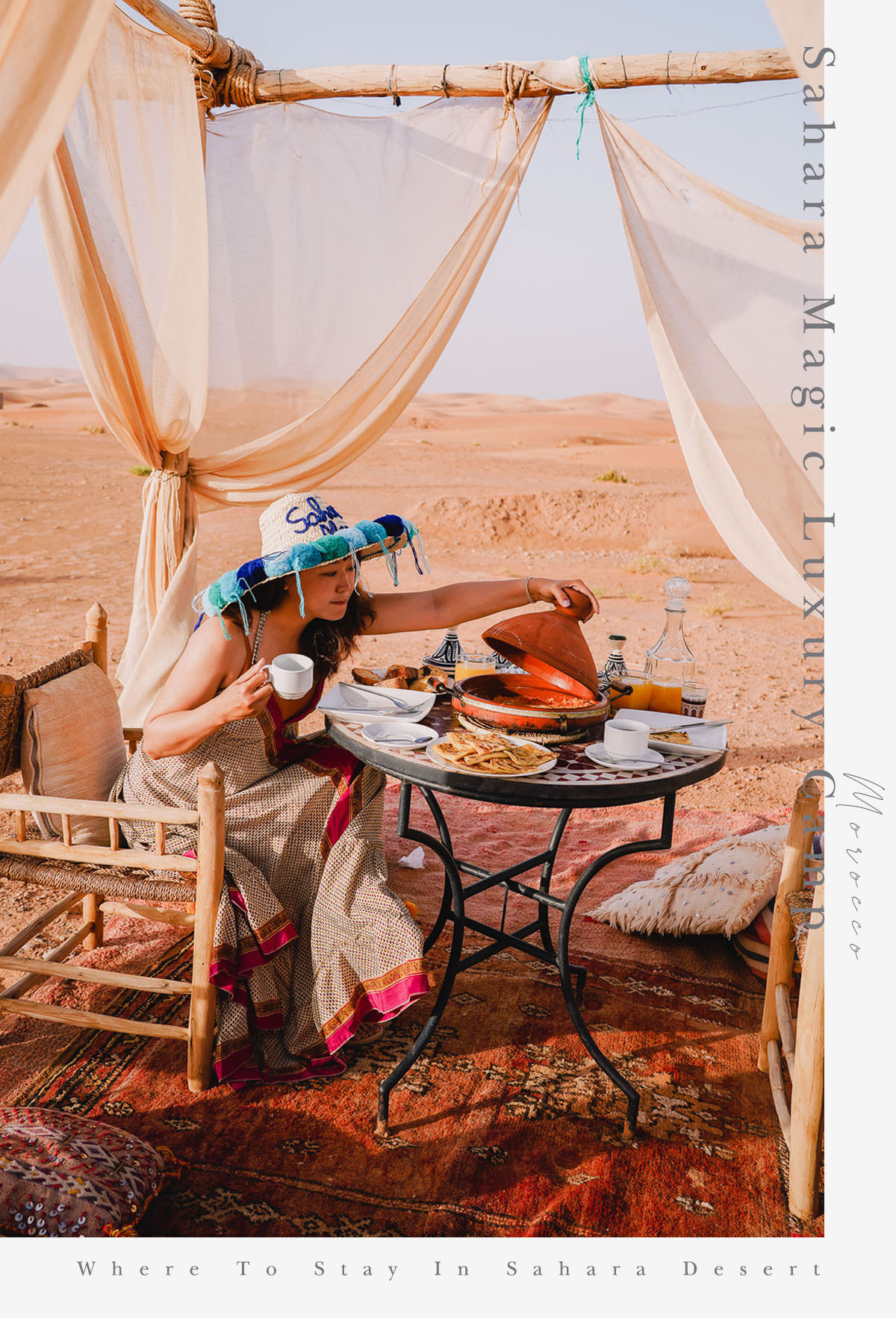 摩洛哥住宿|Sahara Magic Luxury Camp 撒哈拉魔力奢華帳篷營區,沙漠、星夜、日落駱駝,極致浪漫的摩洛哥旅宿體驗 - 第49張圖